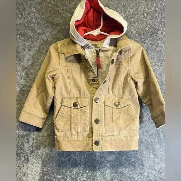 Genuine Kids from Oshkosh‎ hooded corduroy jacket size 18 months - Picture 1 of 11